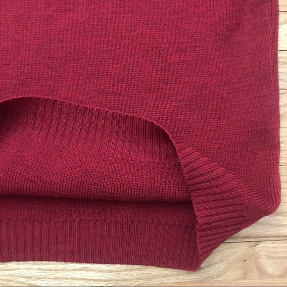 Tricots St Raphael - Red Merino Wool Sweater - Picture 8 of 12